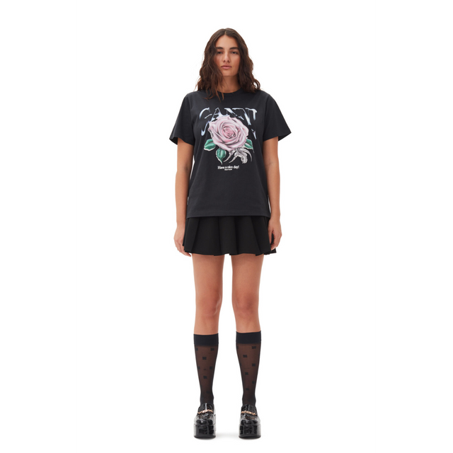 Ganni Basic Jersey Rose Relaxed T-shirt