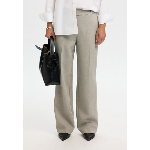 Selected Women SLFRITA MW WIDE PANT MELANGE