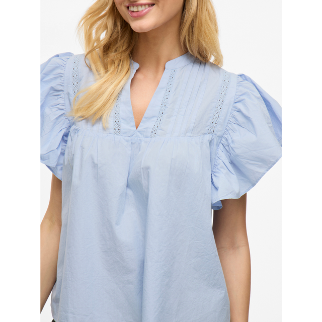 VILA-Laurel S/S V-Ausschnitt Top/Ka