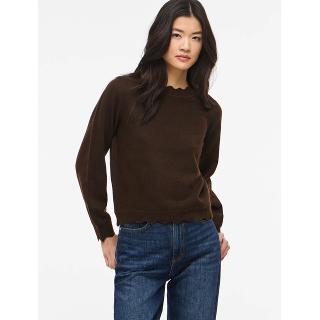 VILA Nikolina O-Neck L/S Knit Top