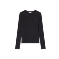 Ganni-Soft Cotton Rib Long Sleeve