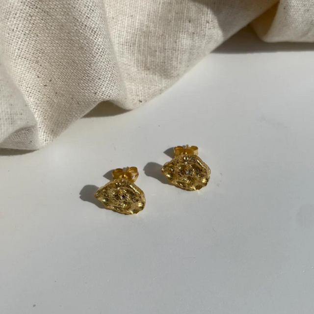 Bahe Studio Øreringe Luna Mini Stud Earrings - Prinsesse2ben