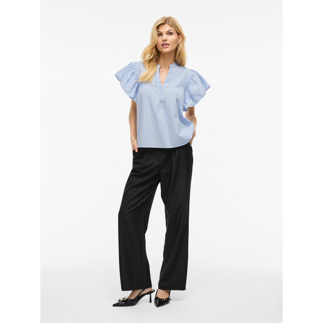 VILA-Laurel S/S V-Ausschnitt Top/Ka