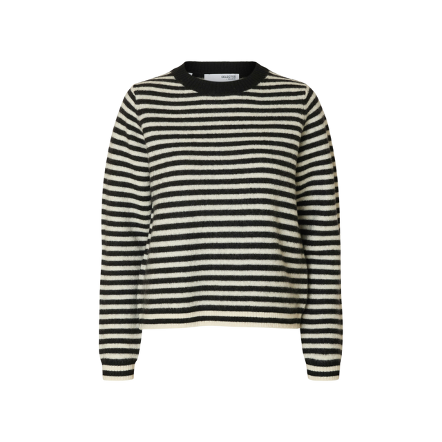 Selected Women Fana LS Knit Wool O-Neck