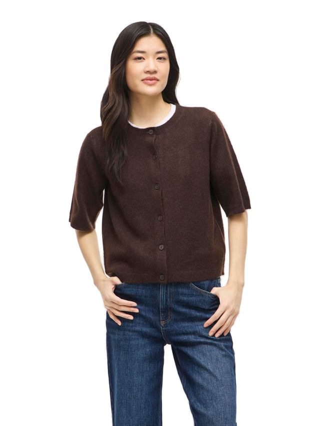 VILA Liga 2/4 O-Neck Knit Cardigan