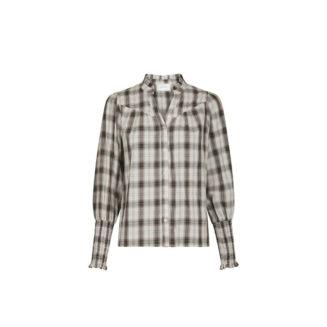 Neo Noir Camsia Big Check Blouse