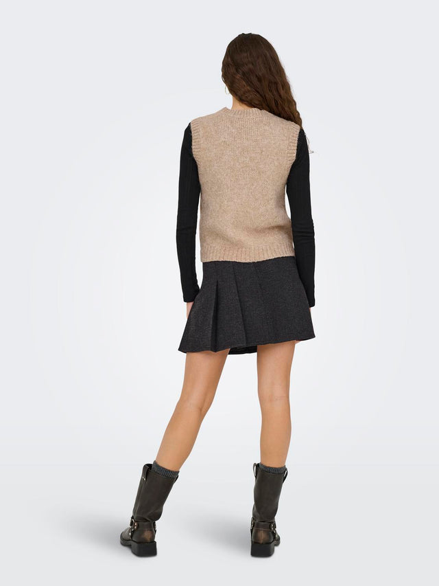 JDY Malone S/L O-neck Vest Knit