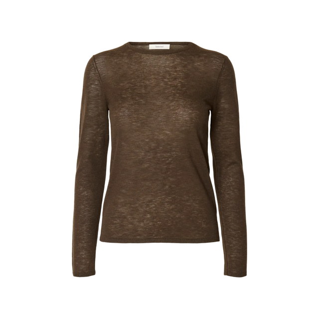 Selected Wendy LS Knit Wool O-Neck Noos