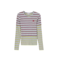 Ganni Soft Cotton Rib Long Sleeve Double Layer
