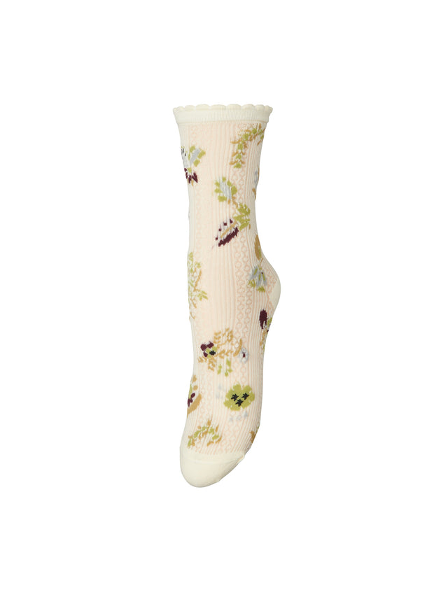 beck-sondergaard-strømper-med-blomster-brodering-i-cremet-hvid