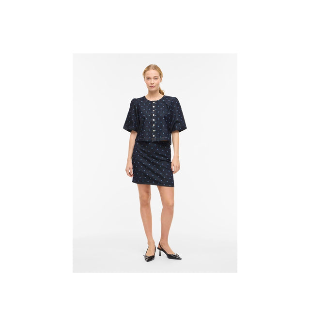 Vila Dot Denim top - helfigur