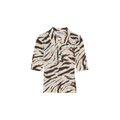 Ganni Sheer Printed Cotton Polo