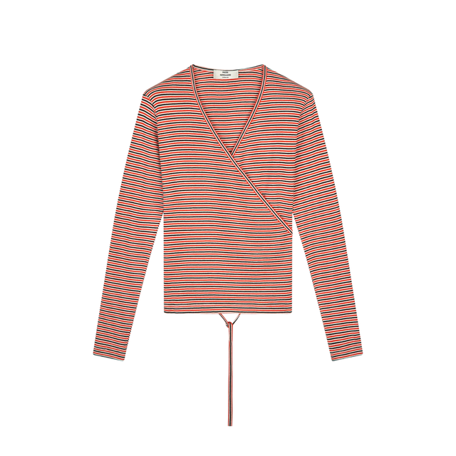 Mads Nørgaard 2x2 Cotton Stripe Susi LS Top