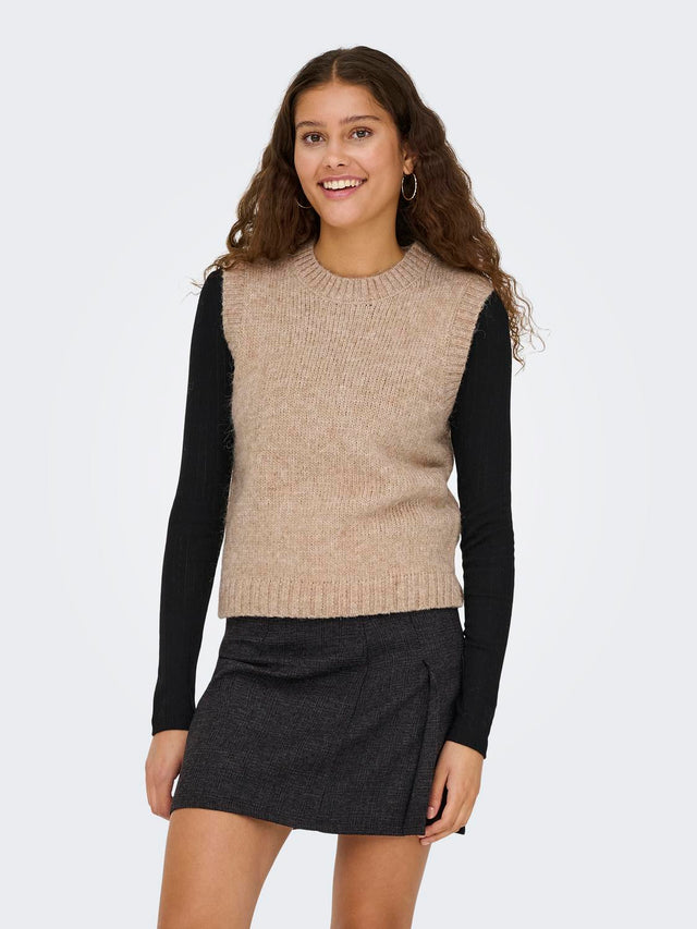 JDY Malone S/L O-neck Vest Knit